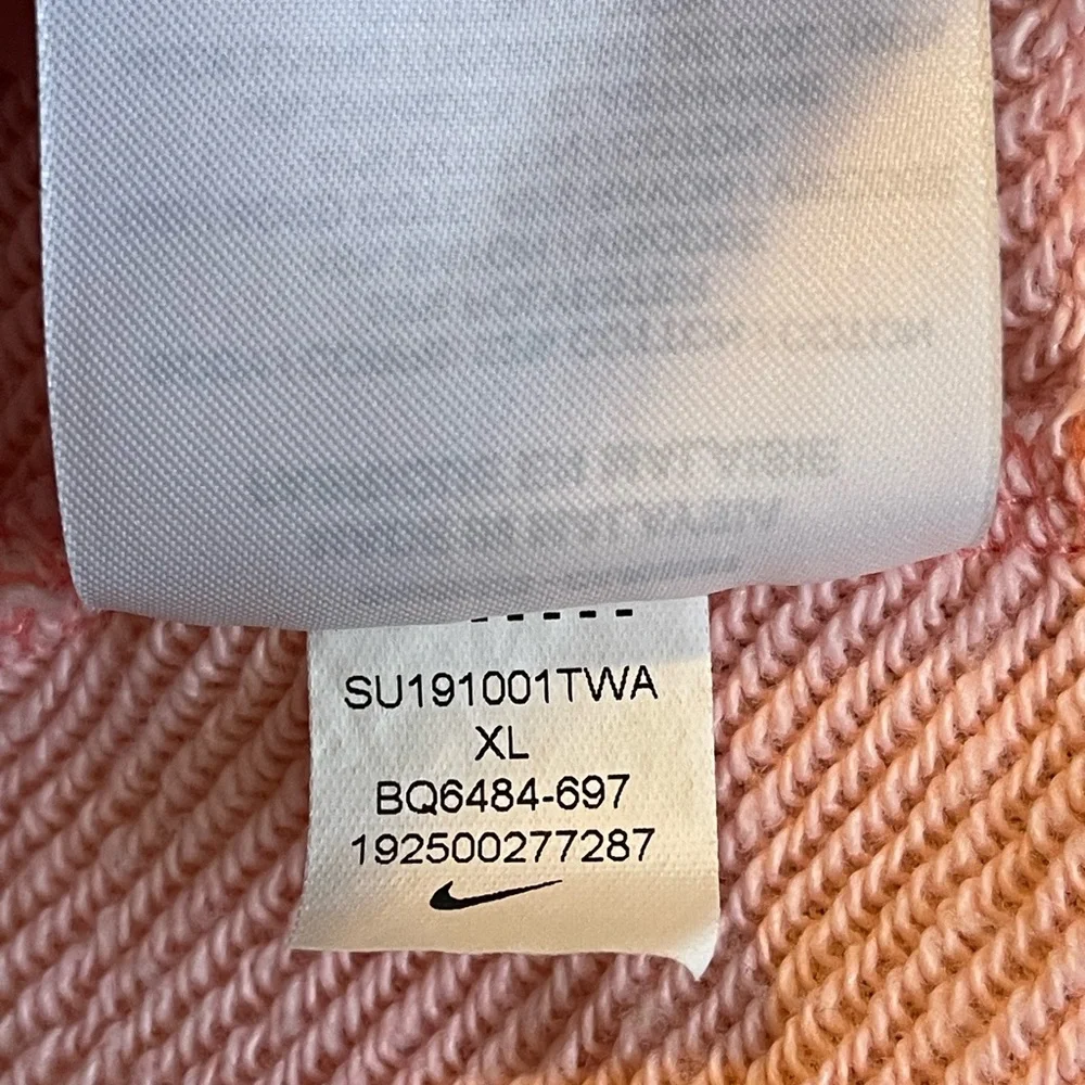 Nike Girls Pink Sleeveless Cowl‎ Neck Sweatshirt XL